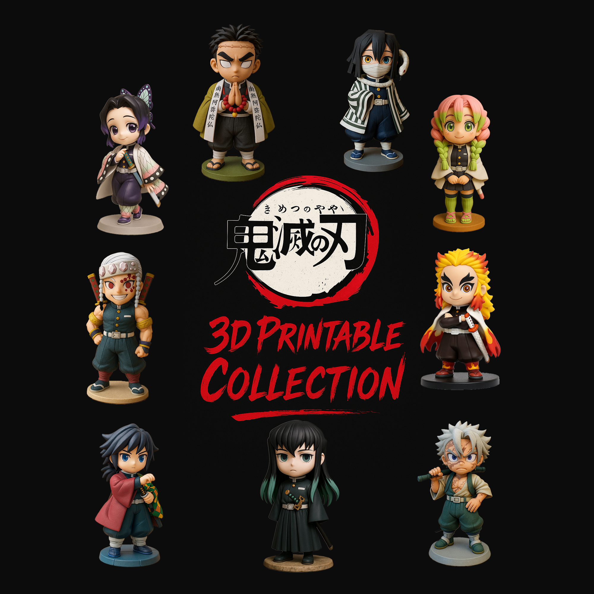 Kimetsu no Yaiba – Full 3D Printable Collection | STL Files Model — view 2