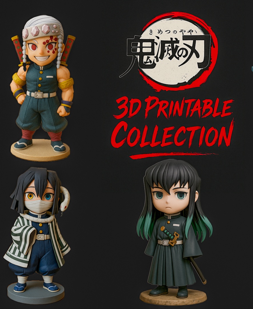 Kimetsu no Yaiba – Full 3D Printable Collection | STL Files Model — view 3