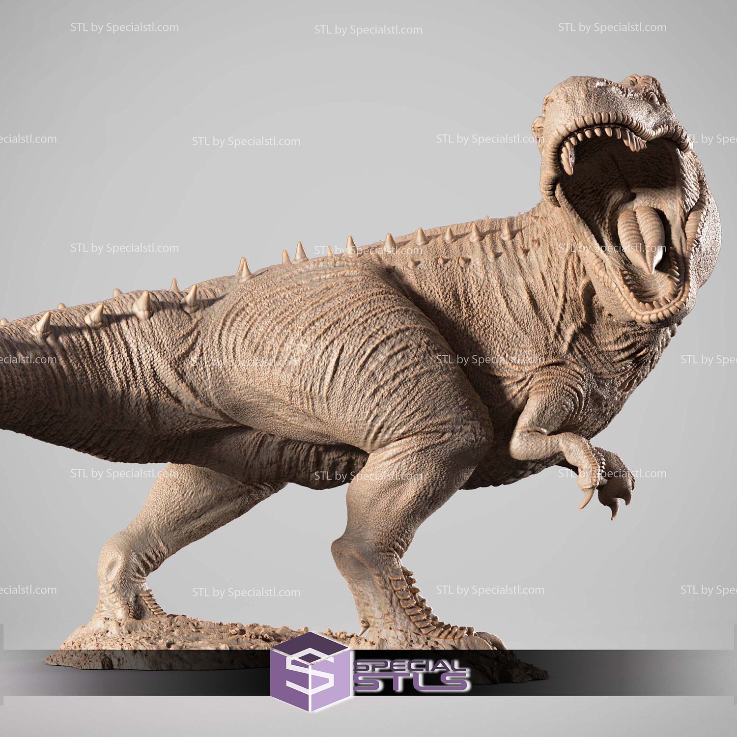 T Rex Tomb Raider 3D Printer Files STL Model — view 2