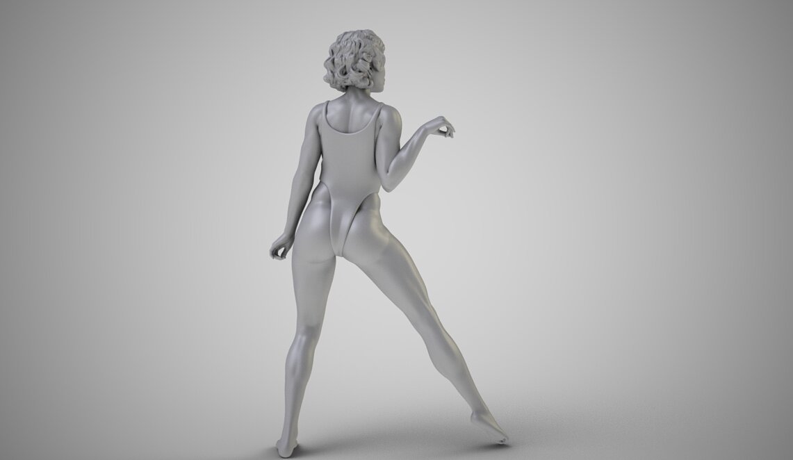 Big But Quiet Steps 3D FBX Model — view 4