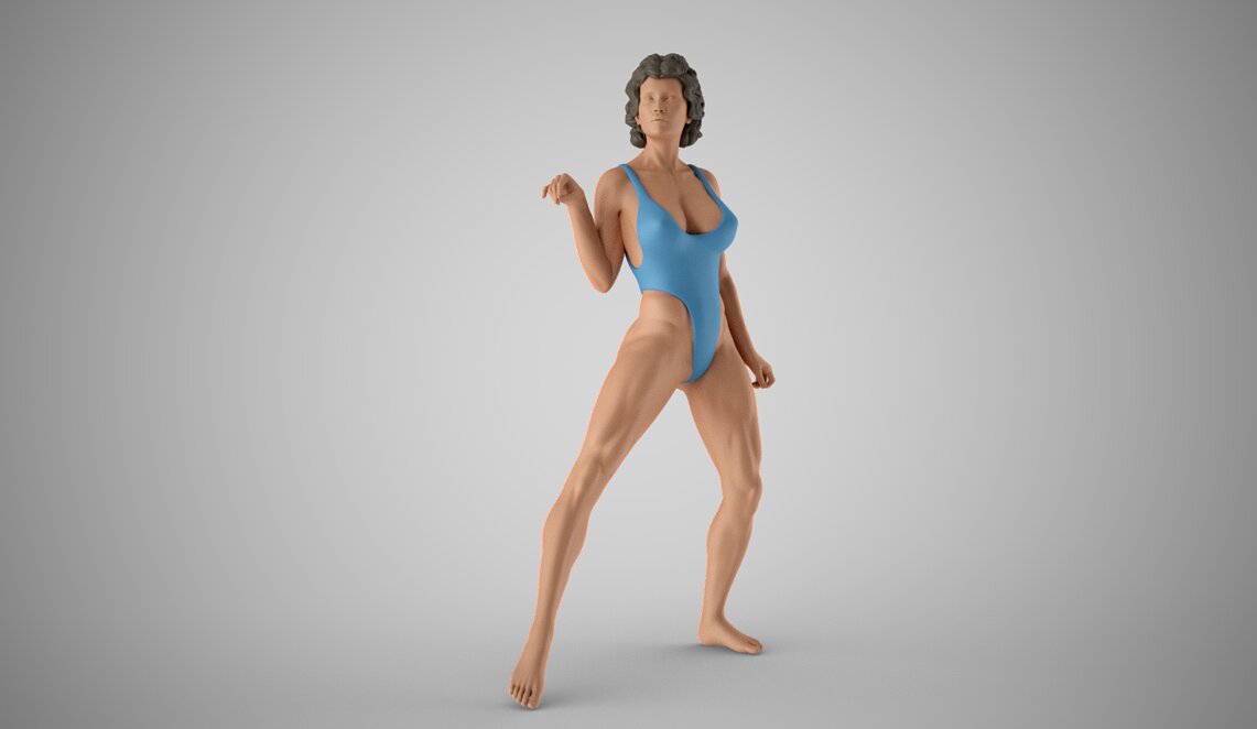 Big But Quiet Steps 3D FBX Model — view 6