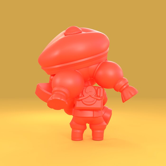 Jessie Original - Brawl Stars 3D 3MF Model — view 4