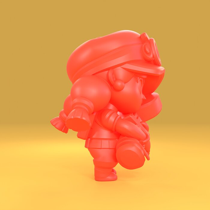 Jessie Original - Brawl Stars 3D 3MF Model — view 5