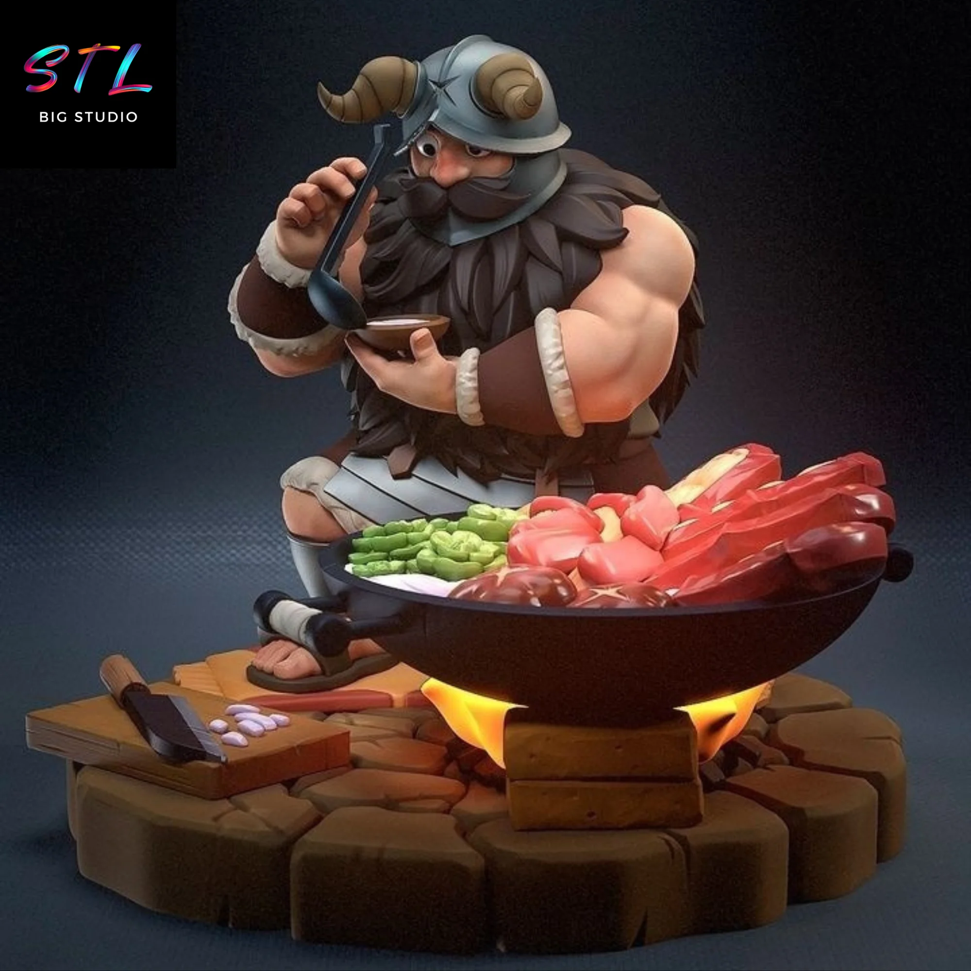 Senshi STL | 3D Printable Figure | Delicious in Dungeon (Dungeon Meshi) Model
