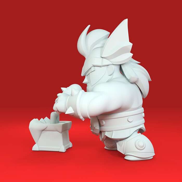 Damian Original - Brawl Stars 3D STL Model — view 2