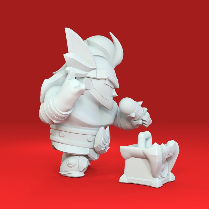 Damian Original - Brawl Stars 3D STL Model — view 4