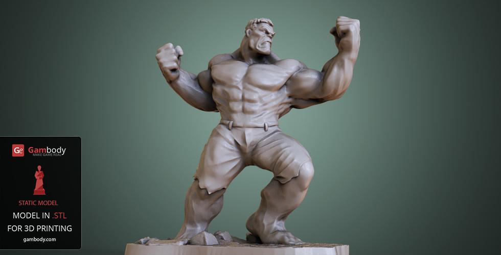 Hulk 3D Printing Model | Static STL Model