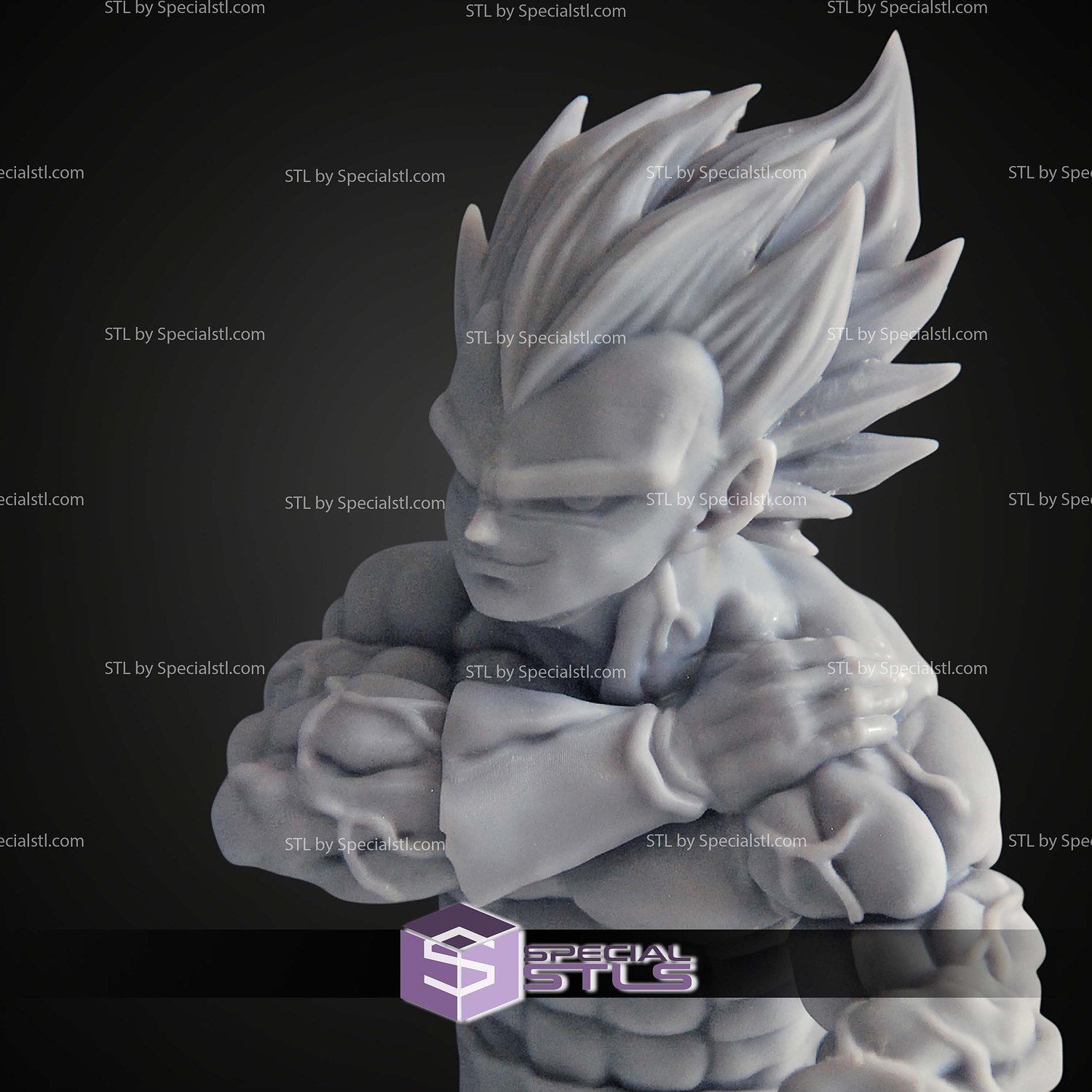Vegeta Ultra Ego Dragon Ball Super Vol 24 STL Files 3D Model — view 3
