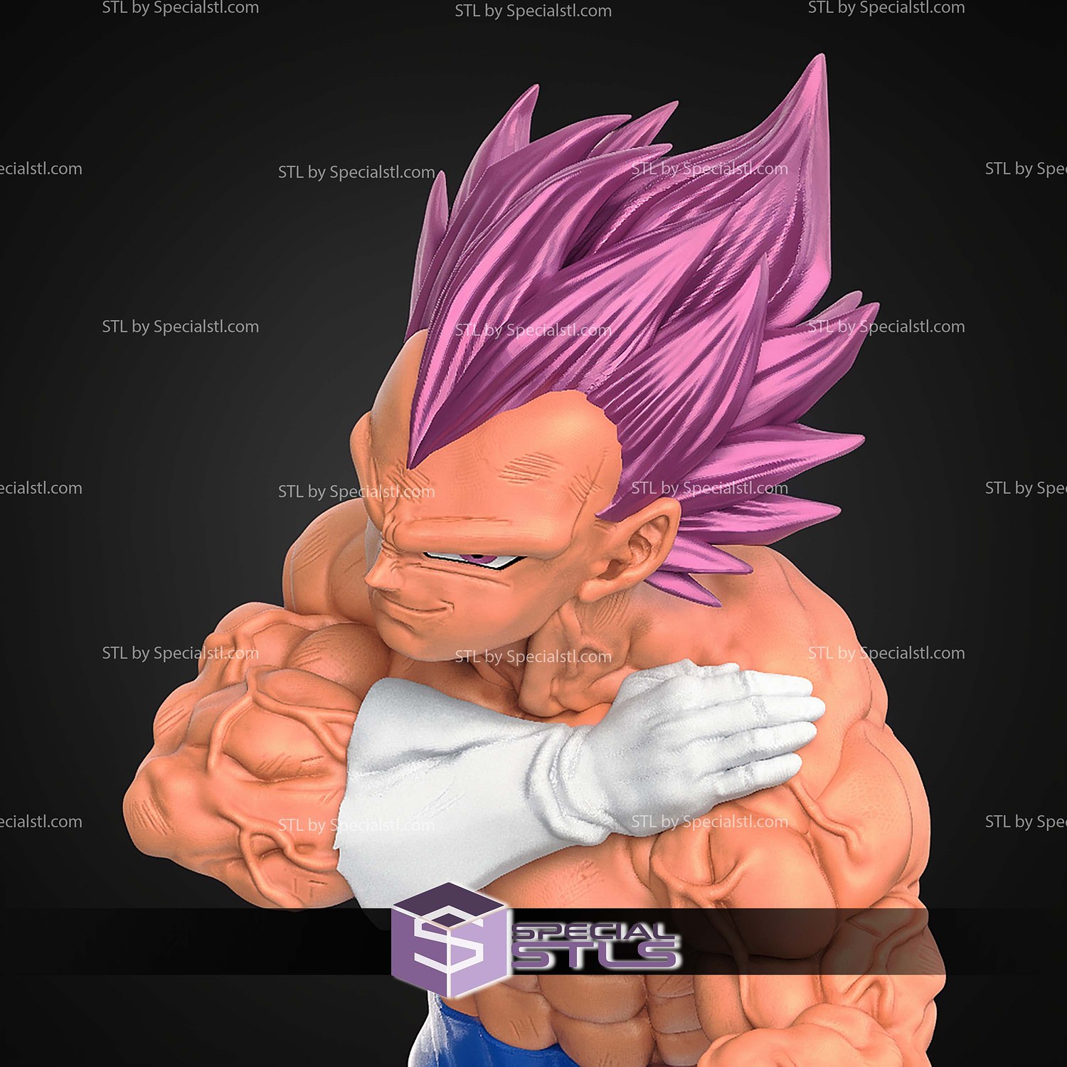Vegeta Ultra Ego Dragon Ball Super Vol 24 STL Files 3D Model — view 4