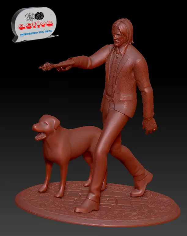 John Wick 3D STL Model