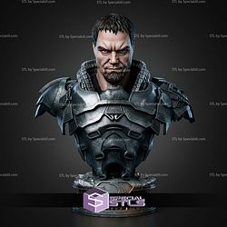 General Zod Portrait Bust 329mm STL Files 3D Model