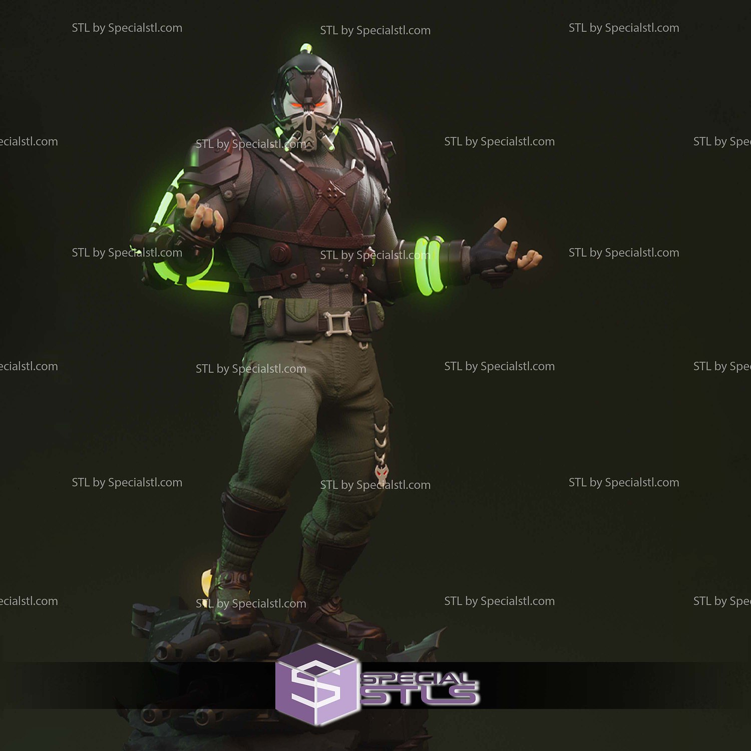 Bane Injustice 2 1-6 STL Files 3D Model — view 3