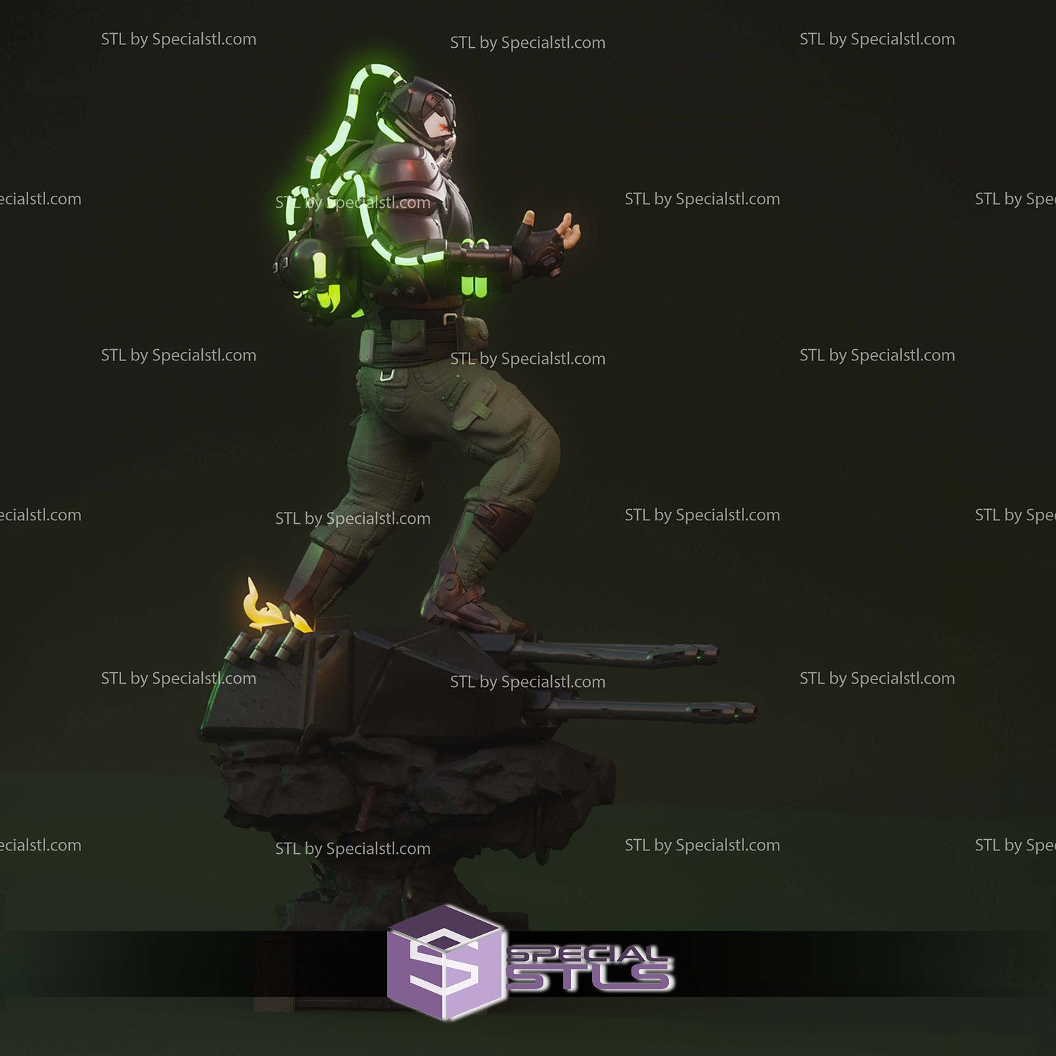 Bane Injustice 2 1-6 STL Files 3D Model — view 5