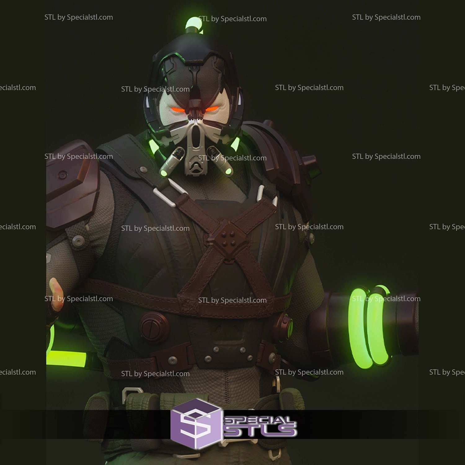 Bane Injustice 2 1-6 STL Files 3D Model — view 8