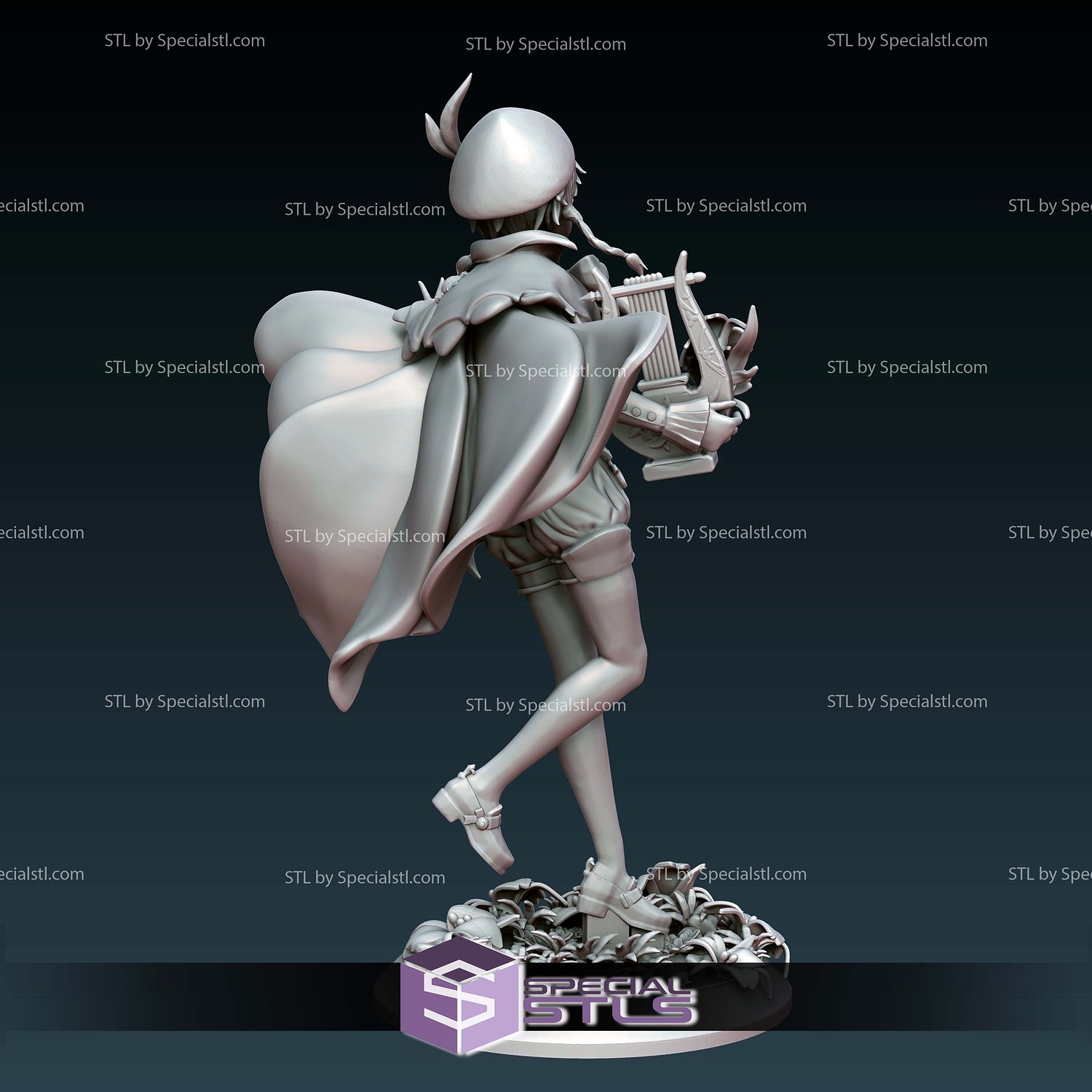 Venti Genshin Impact V2 3D Printer Files STL Model — view 4
