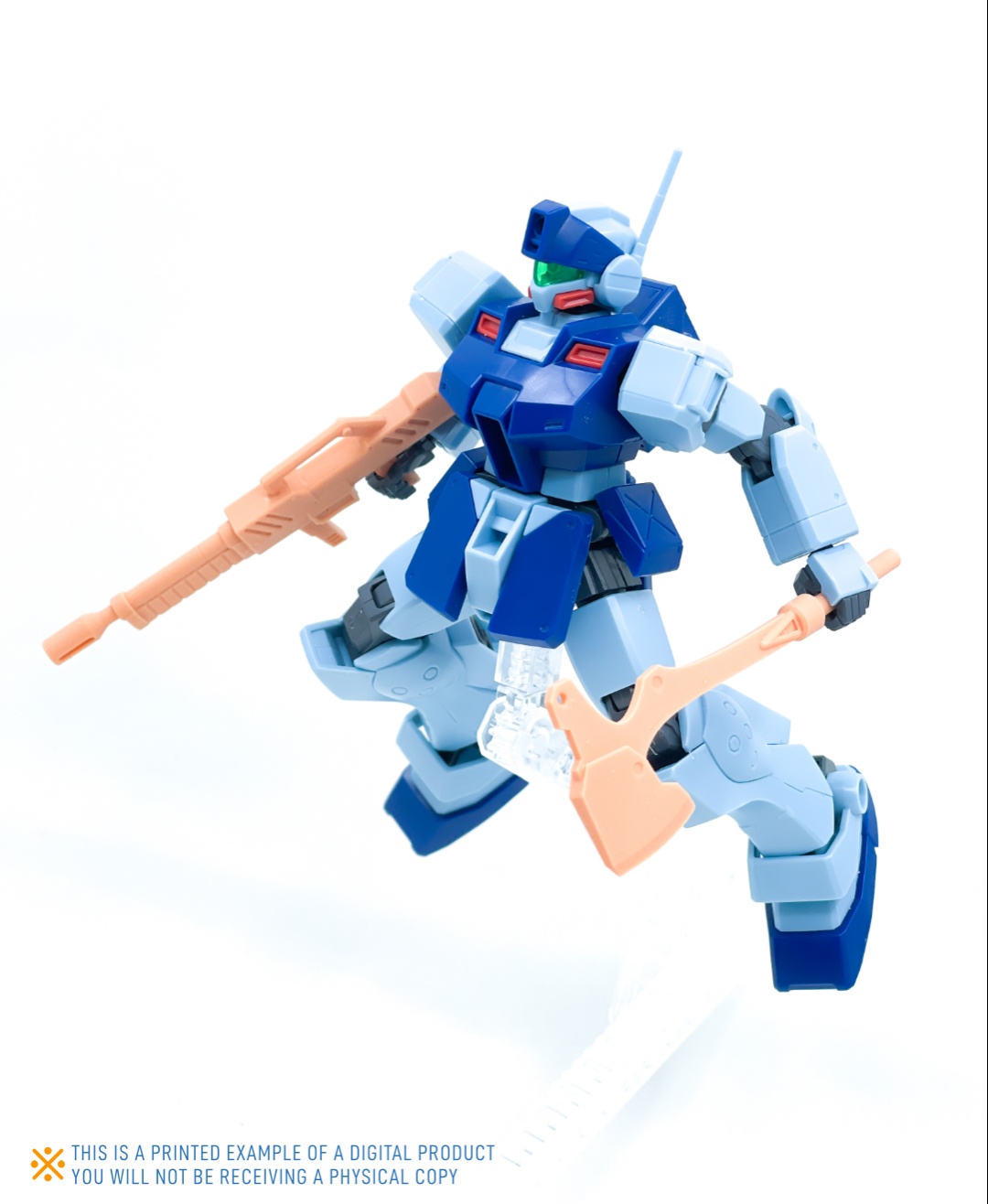144WS-001B GRZ Tomahawk (Standard). 3D Printed Axe for High Grade Scale Mecha. STL Model
