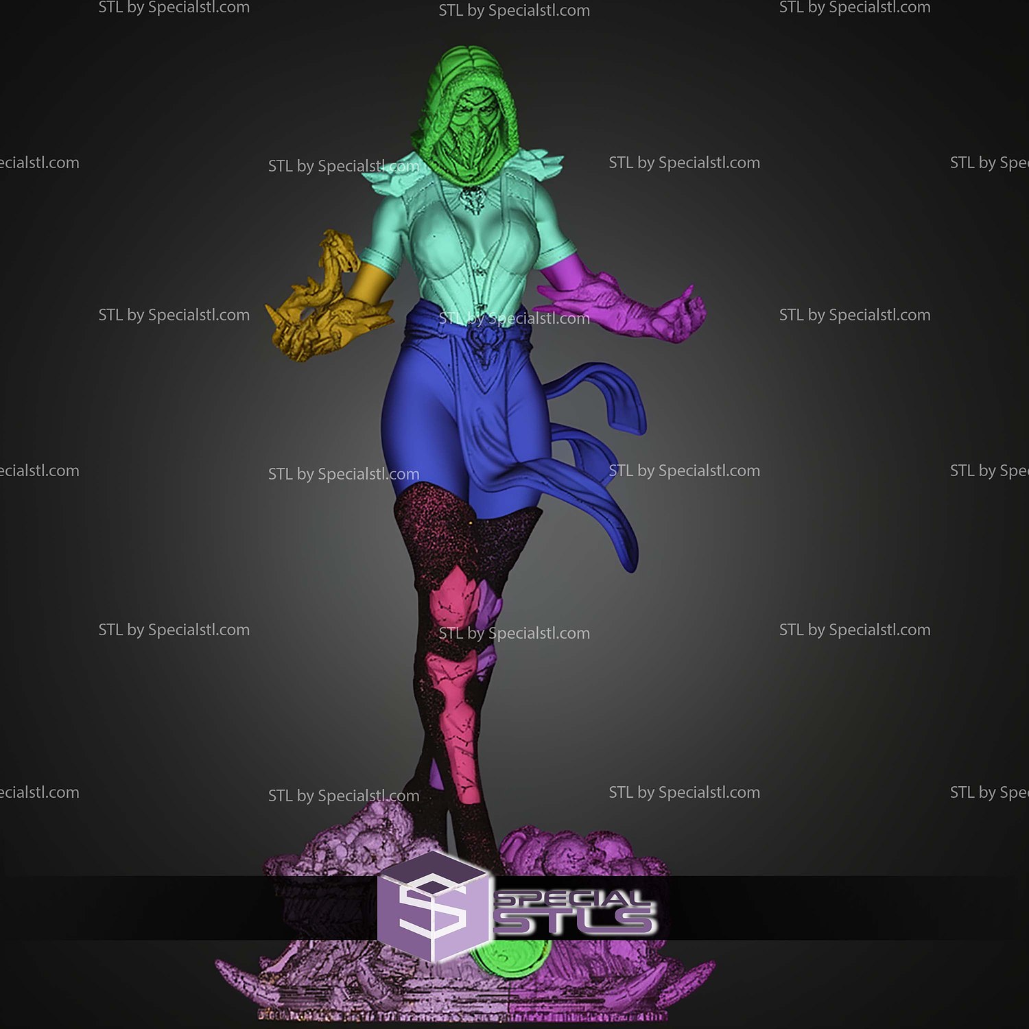 Female Sub Zero STL Files 3D Model — view 2