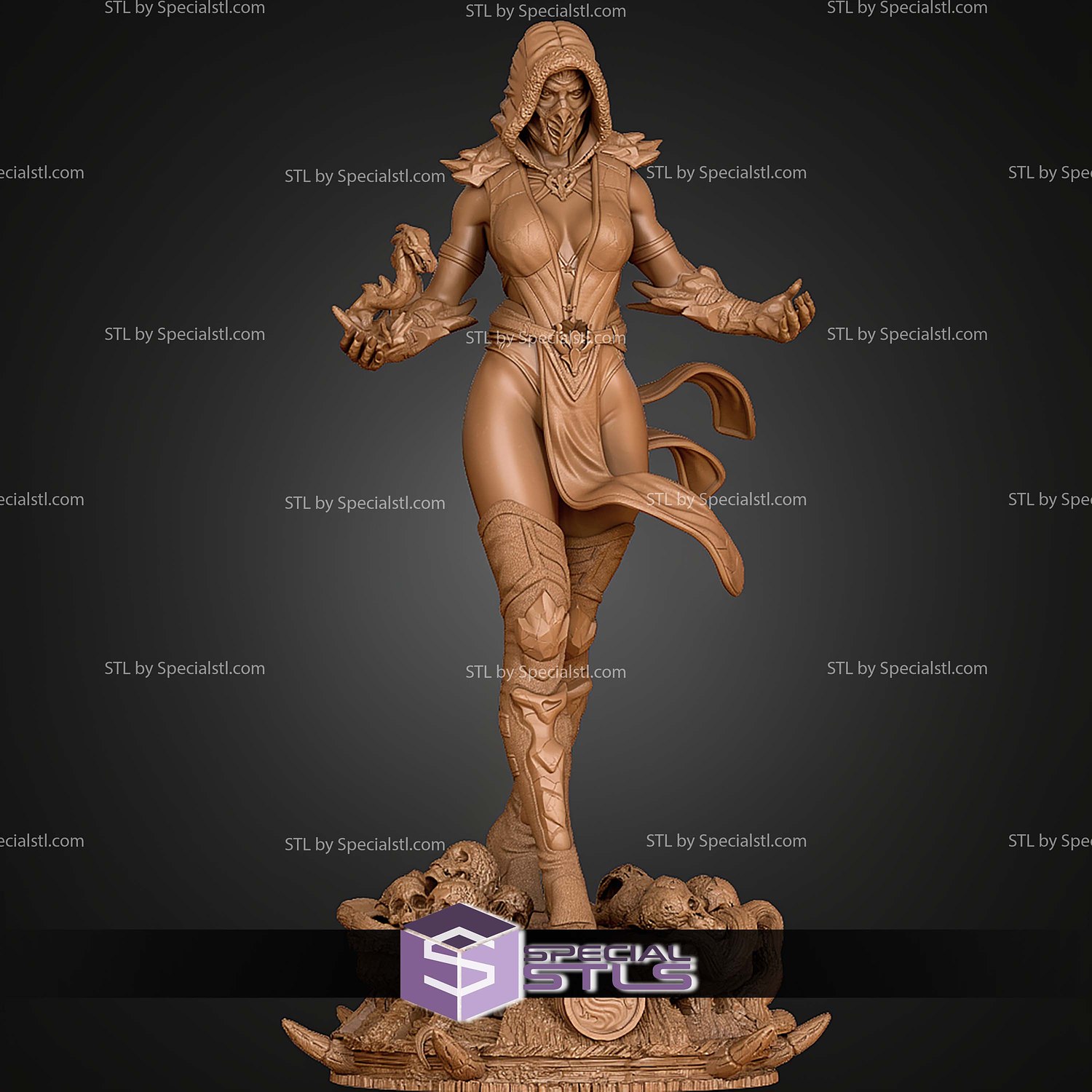 Female Sub Zero STL Files 3D Model — view 6