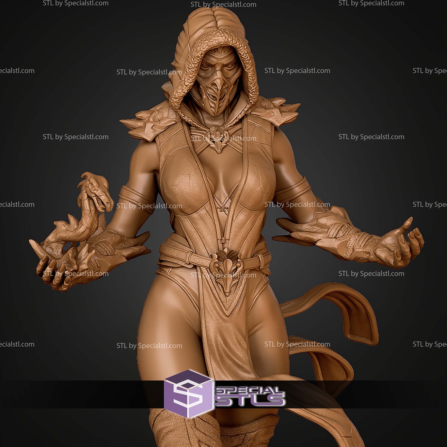 Female Sub Zero STL Files 3D Model — view 7