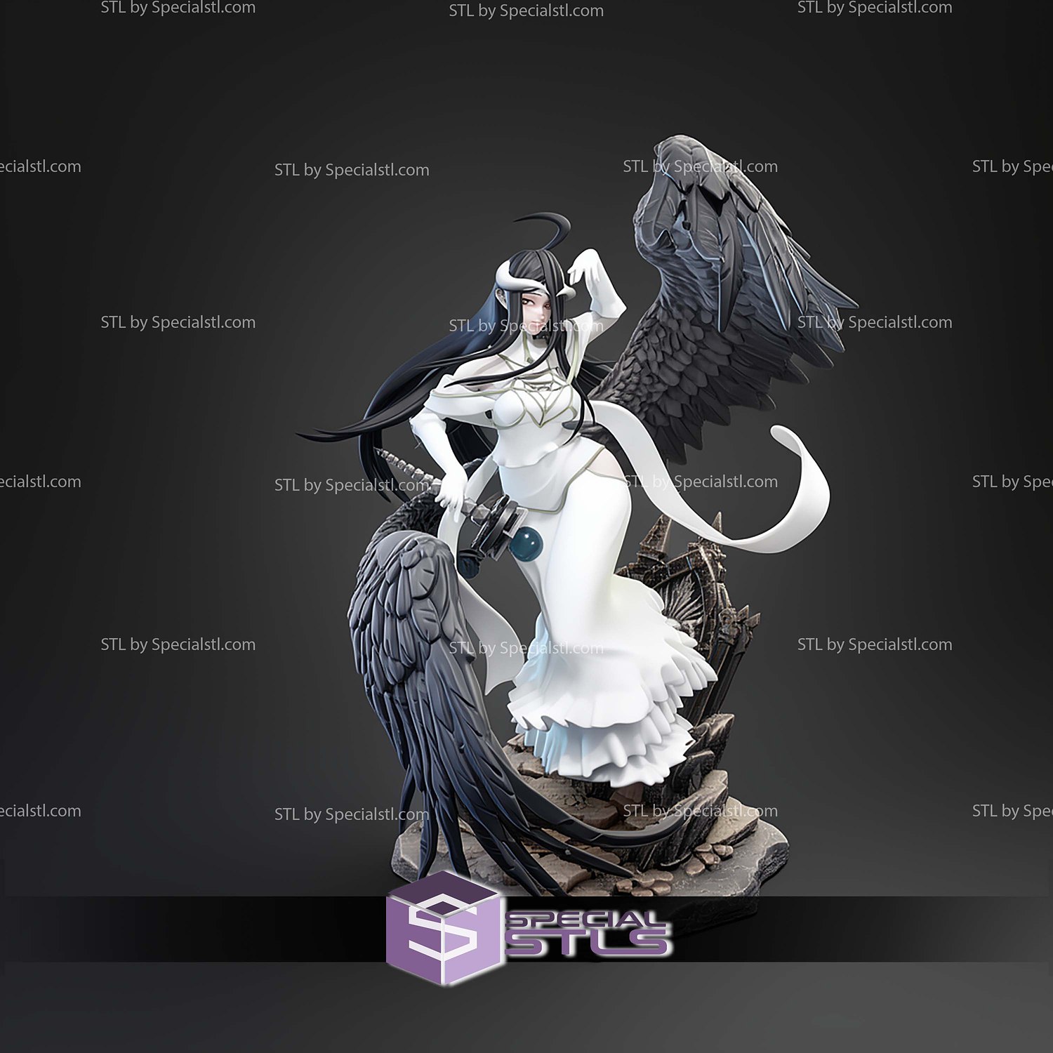 The Winged Overseer Albedo Overlord STL Files 3D Model — view 6