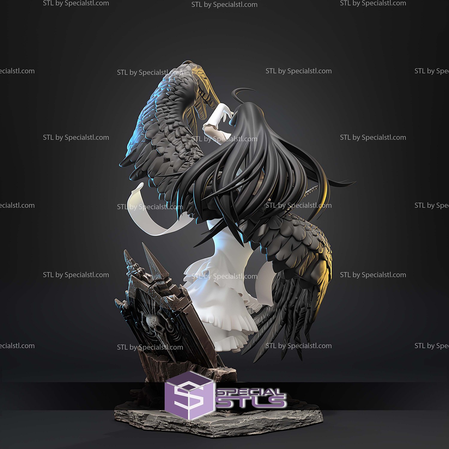 The Winged Overseer Albedo Overlord STL Files 3D Model — view 8