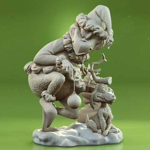 Grinch \u0026 Max in Diorama 3D Printer Files | Assembly STL Model
