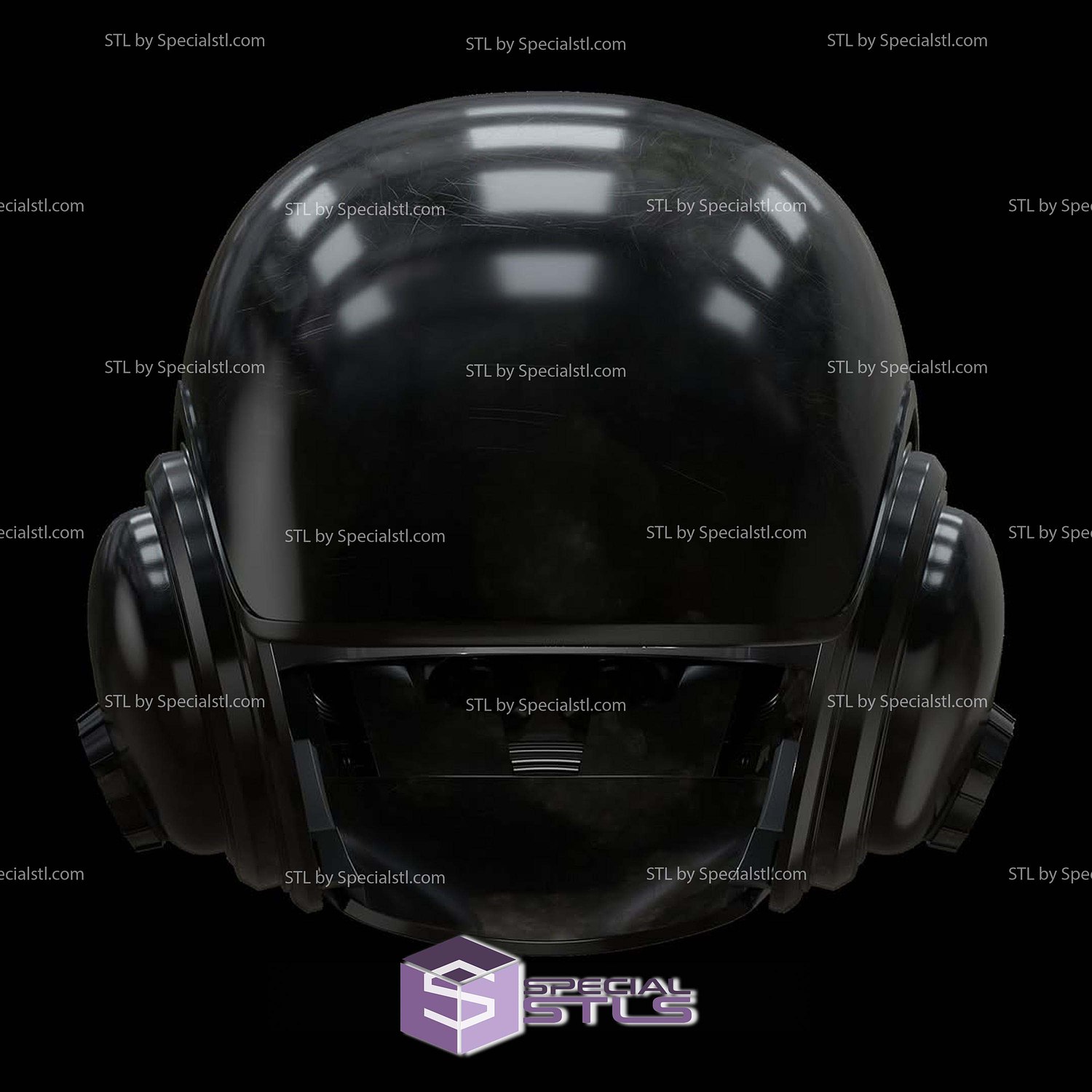 Cosplay STL Files Groundcrew Helmet 3D Model — view 2