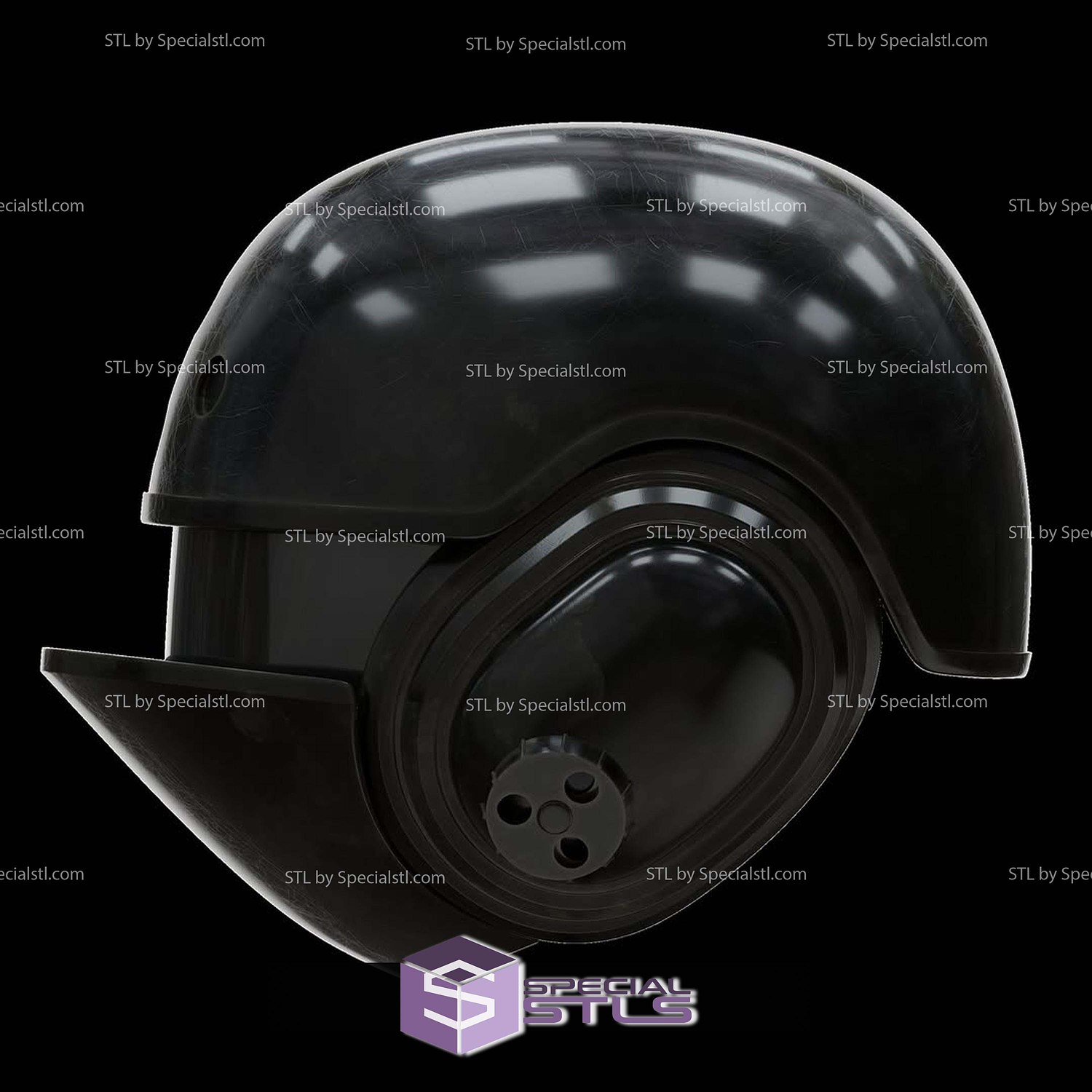 Cosplay STL Files Groundcrew Helmet 3D Model — view 4