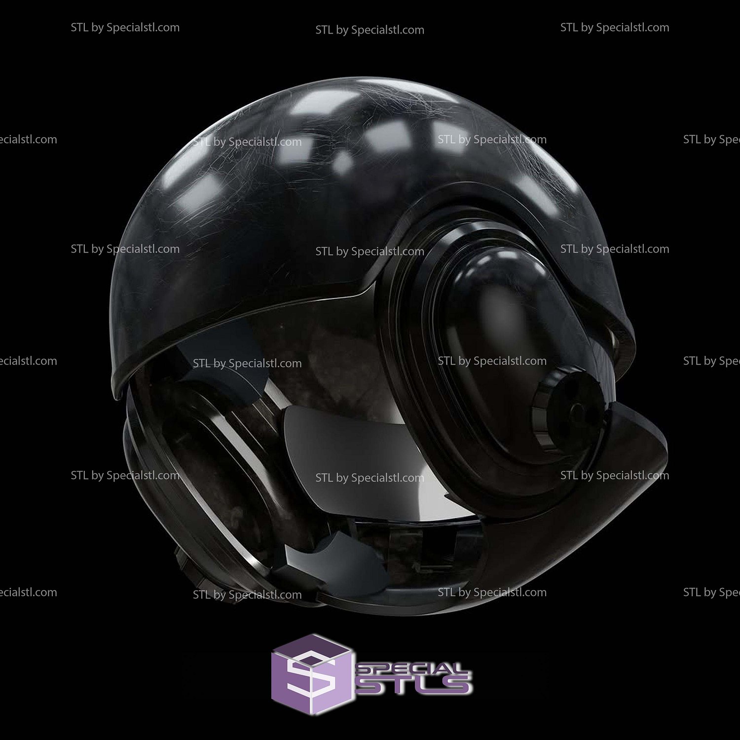 Cosplay STL Files Groundcrew Helmet 3D Model — view 5
