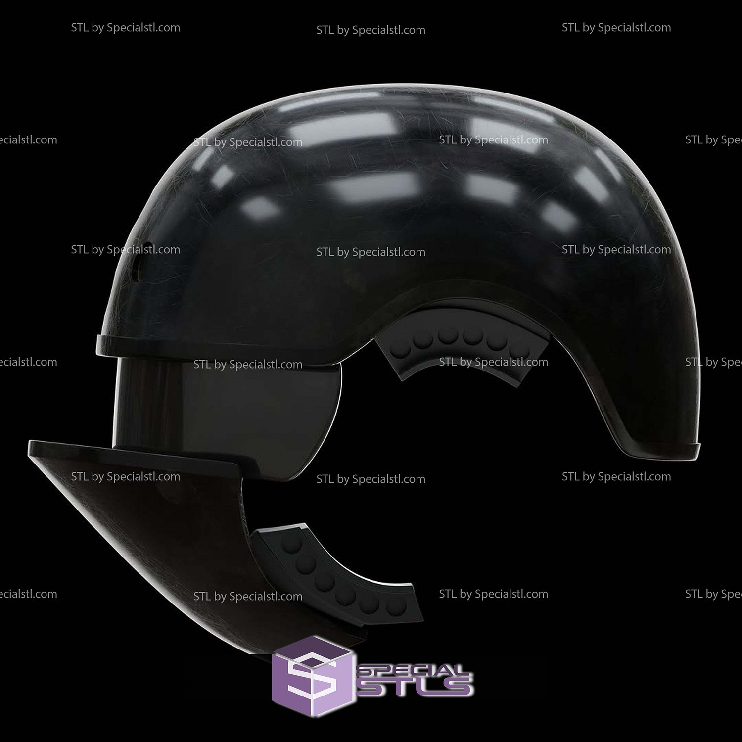 Cosplay STL Files Groundcrew Helmet 3D Model — view 6