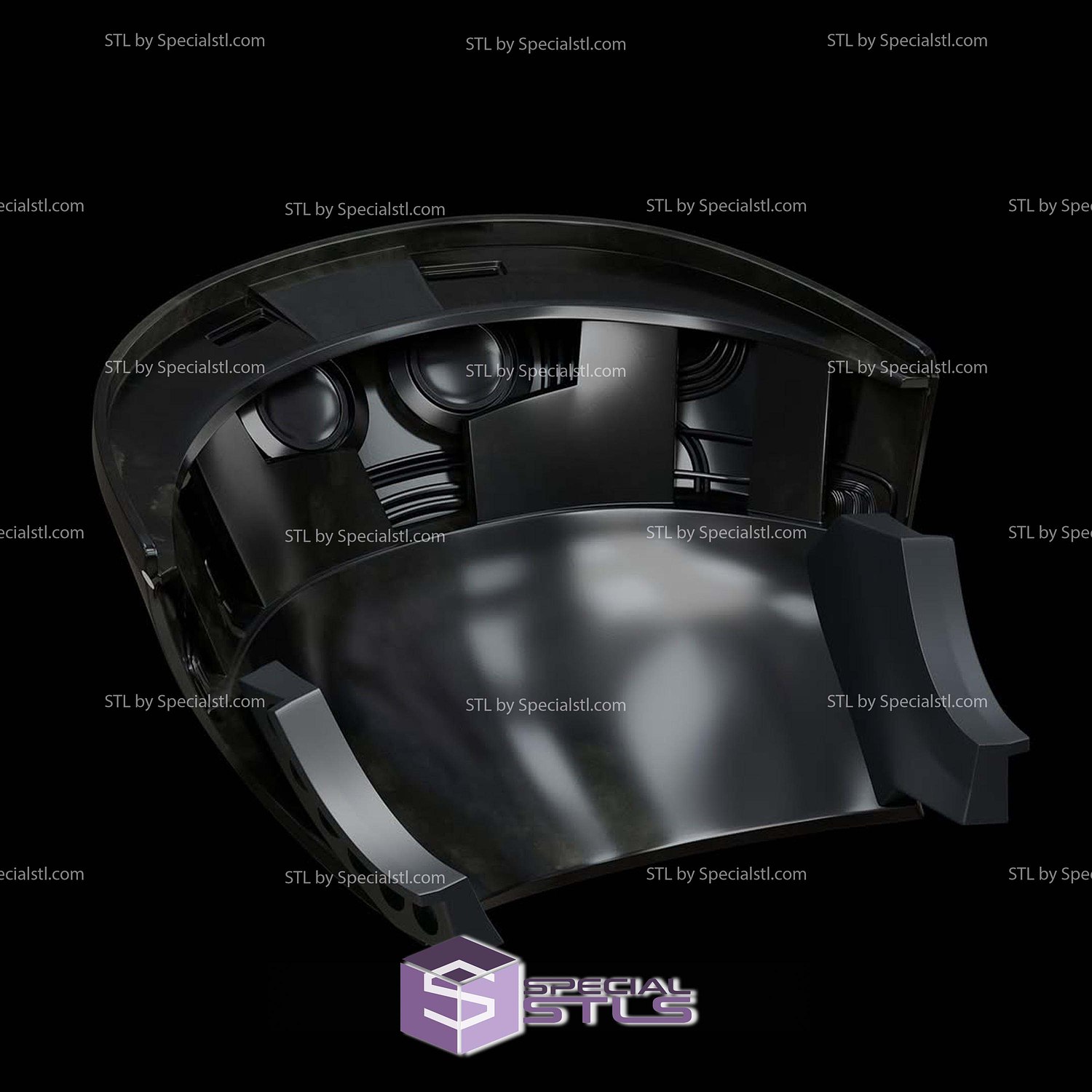 Cosplay STL Files Groundcrew Helmet 3D Model — view 8