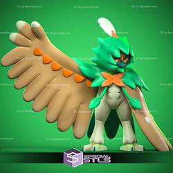 Decidueye Pokemon Complete STL Files 3D Model
