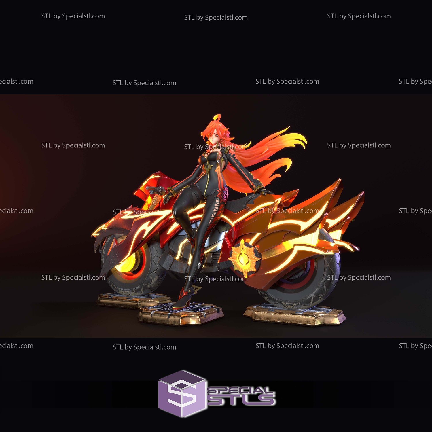 Mavuika Motor Genshin Impact 3D Printer Files STL Model — view 2