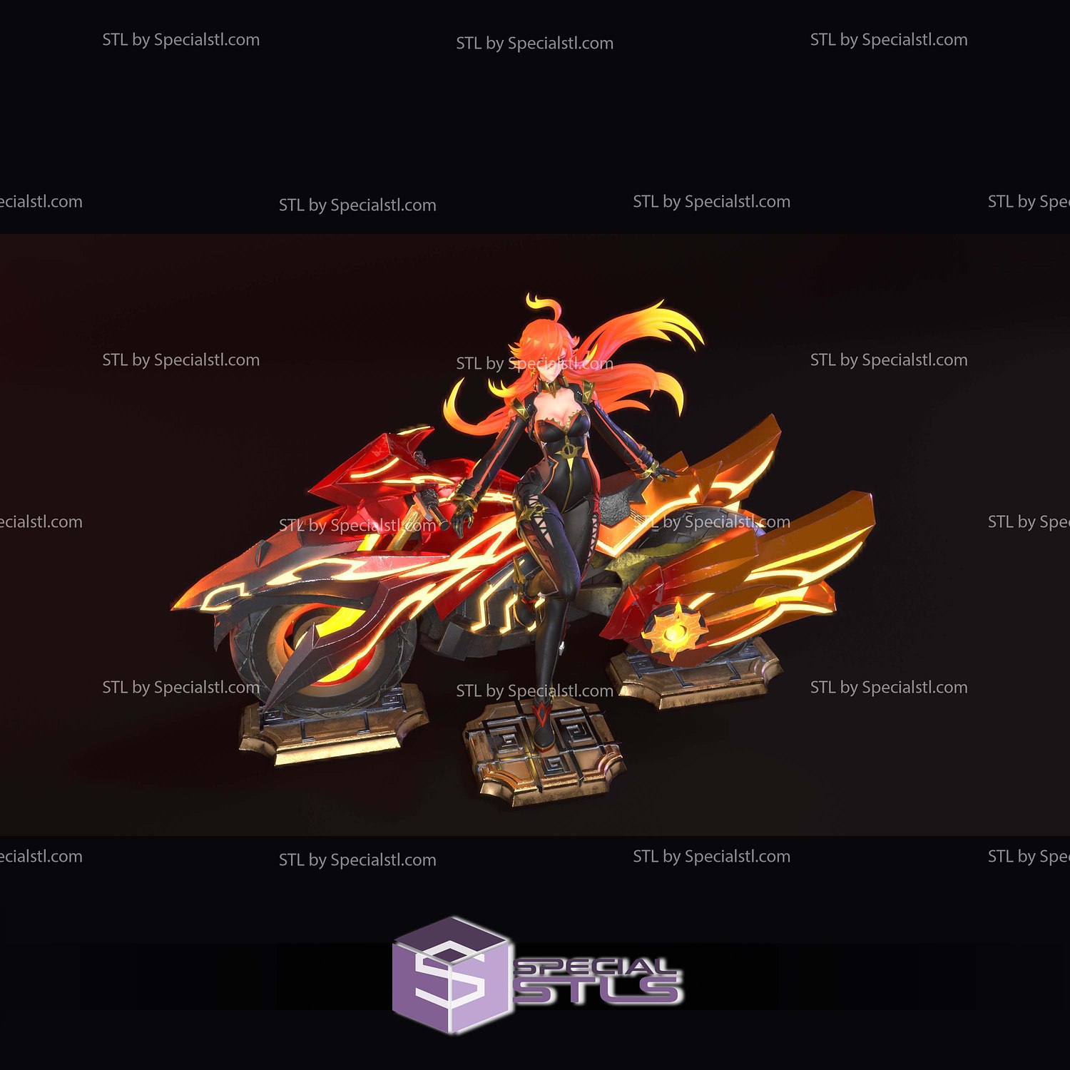 Mavuika Motor Genshin Impact 3D Printer Files STL Model — view 3