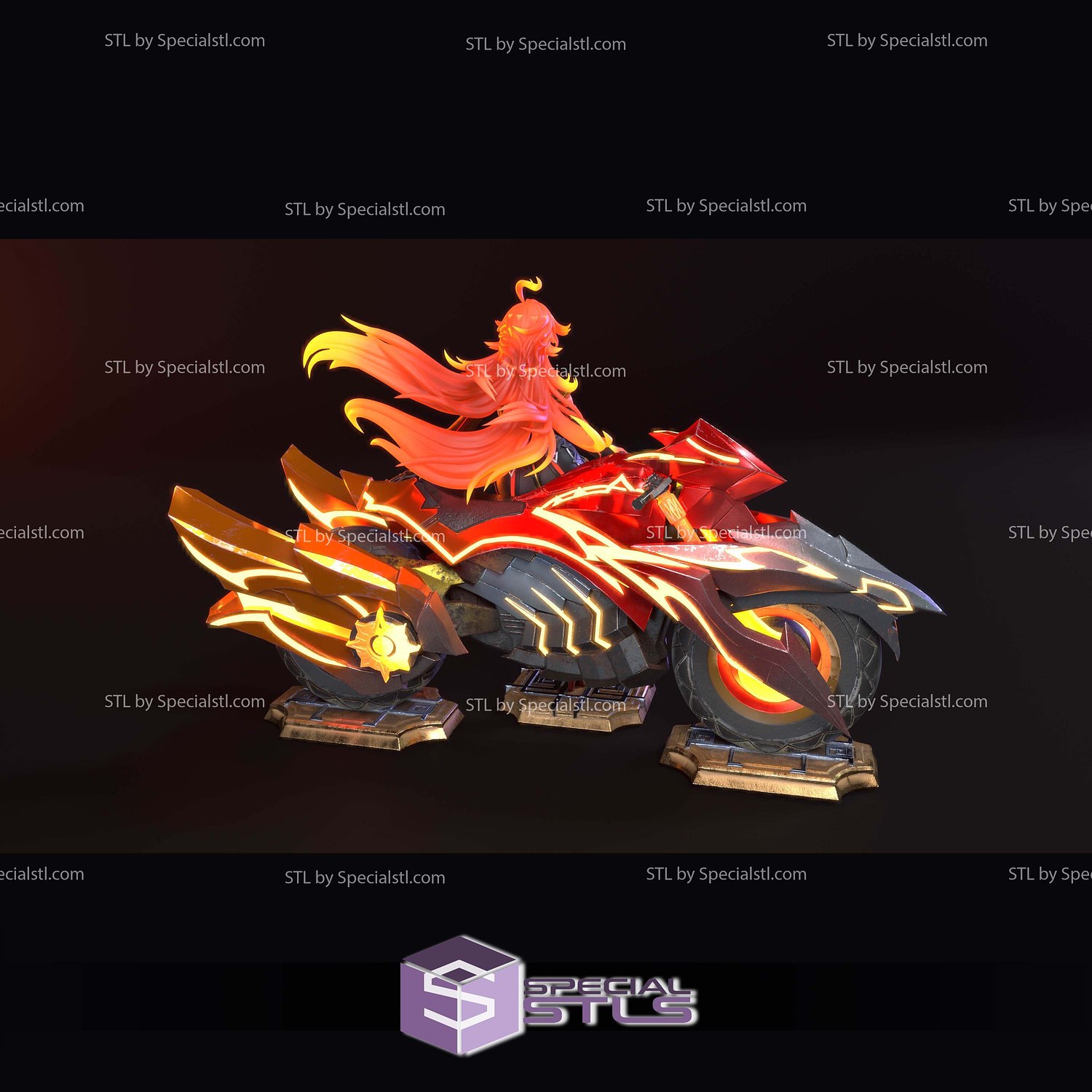 Mavuika Motor Genshin Impact 3D Printer Files STL Model — view 4