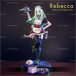 Maid Rebecca Cyberpunk Edgerunners STL Printer Files 3D Model