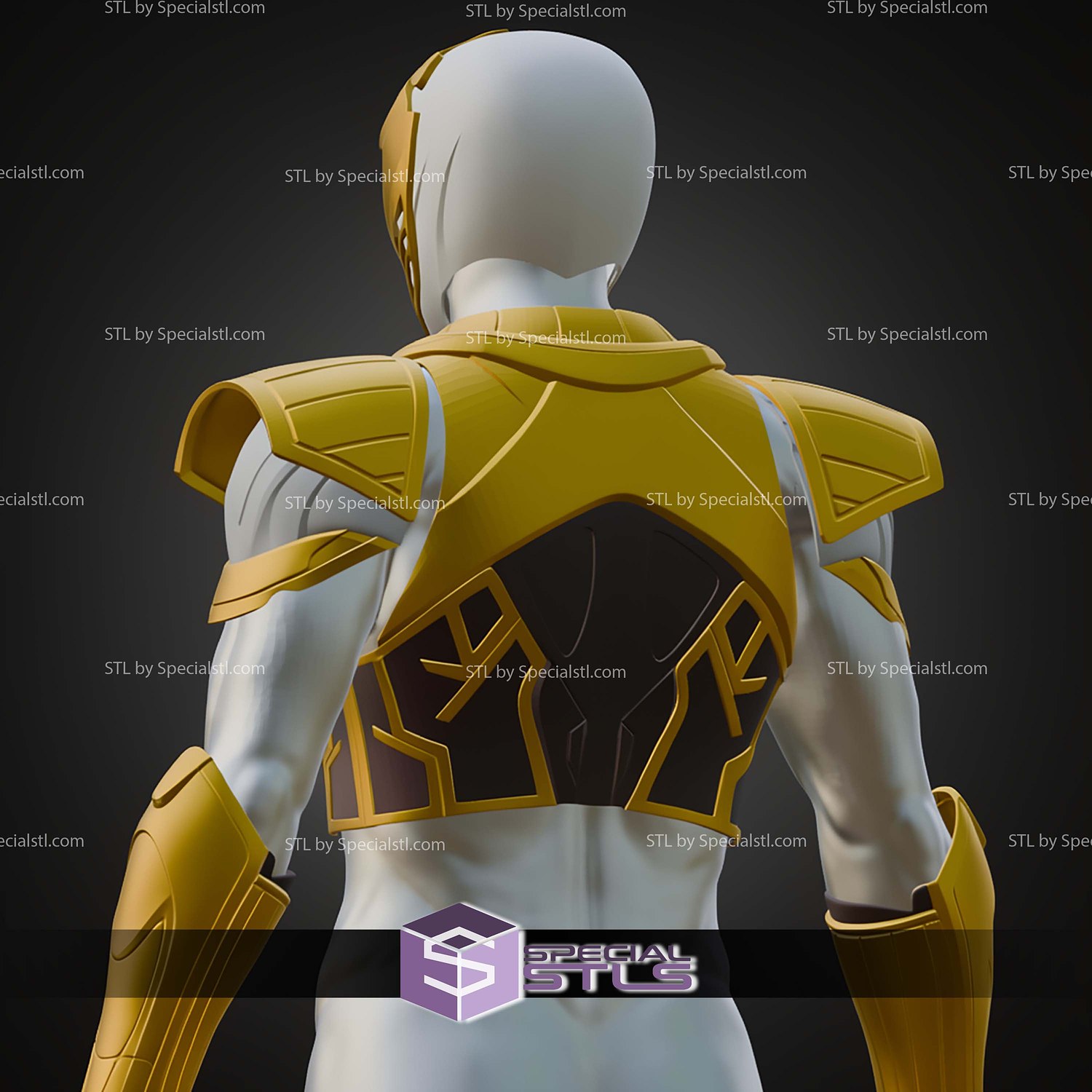 Cosplay STL Files White Ranger AI Suit 3D Model — view 7