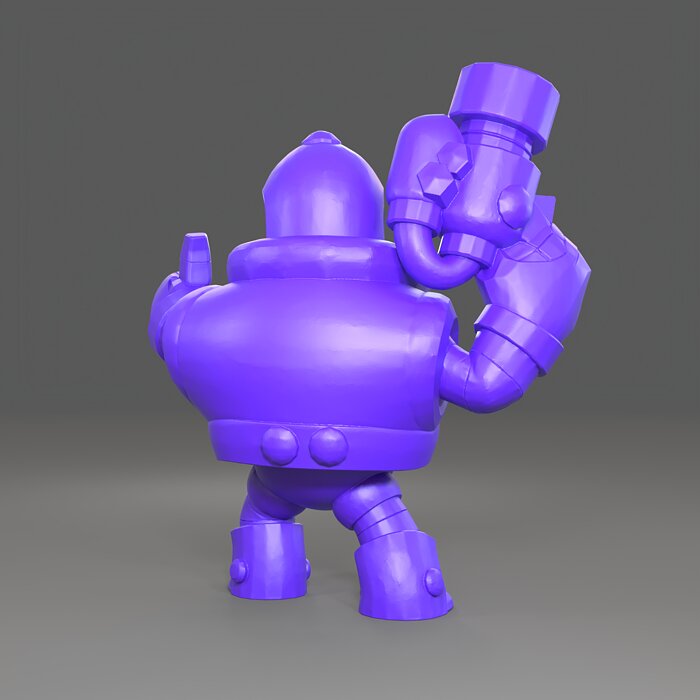 Rico Original - Brawl Stars 3D STL Model — view 3
