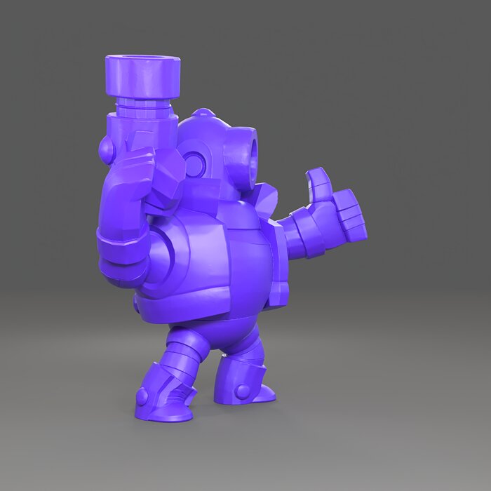 Rico Original - Brawl Stars 3D STL Model — view 4
