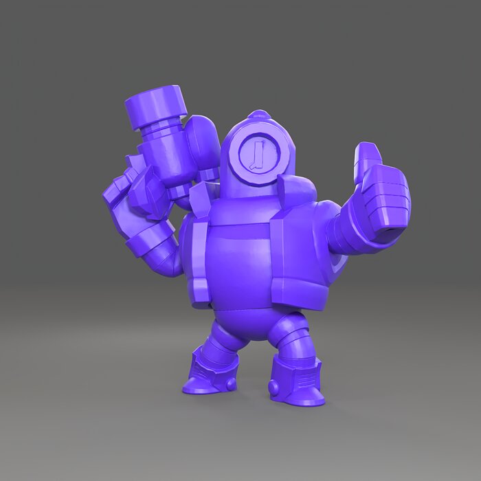 Rico Original - Brawl Stars 3D STL Model — view 5