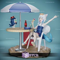 Gawr Gura Beach 3D Printer Files STL Model