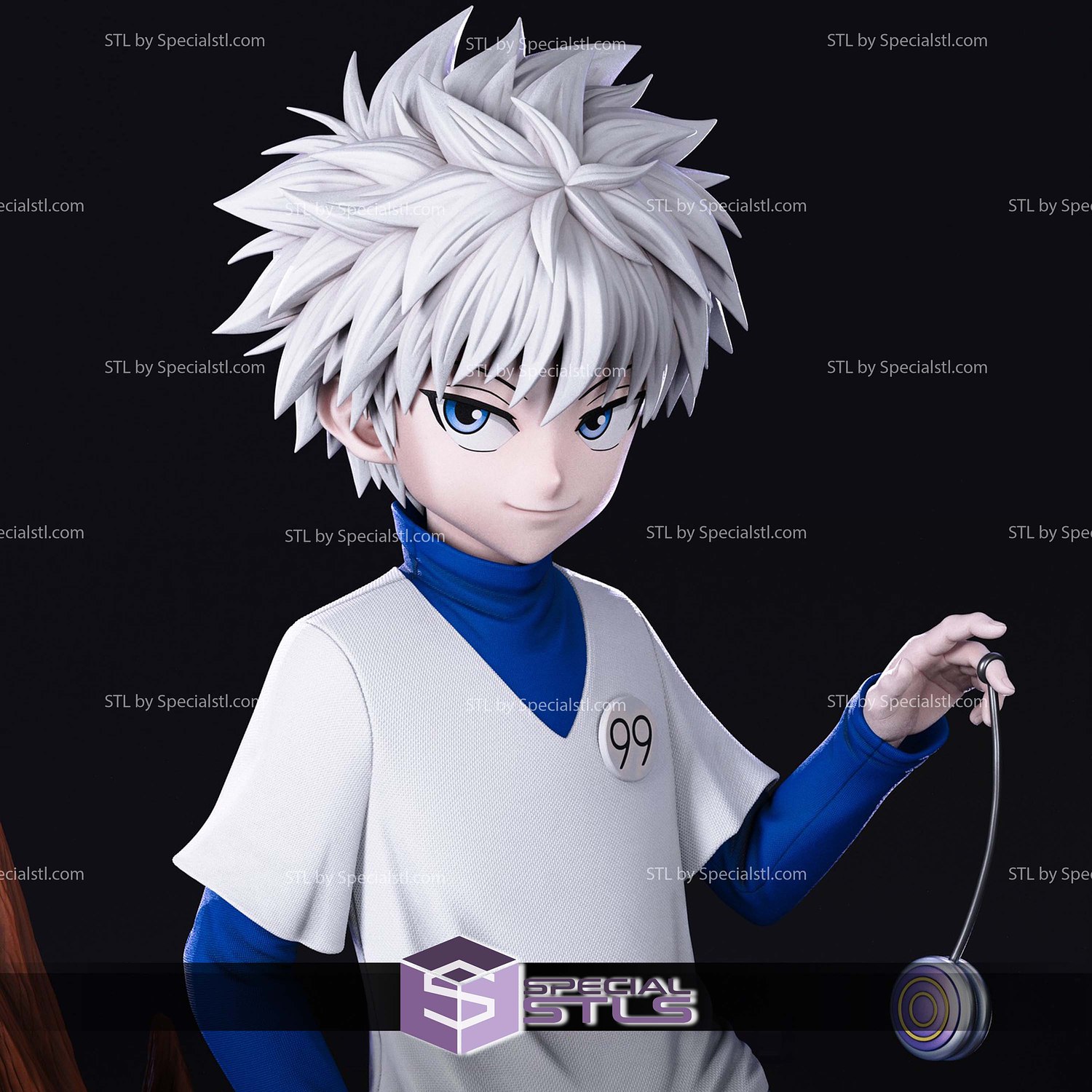 Killua and Yoyo STL Files 3D Model — view 2
