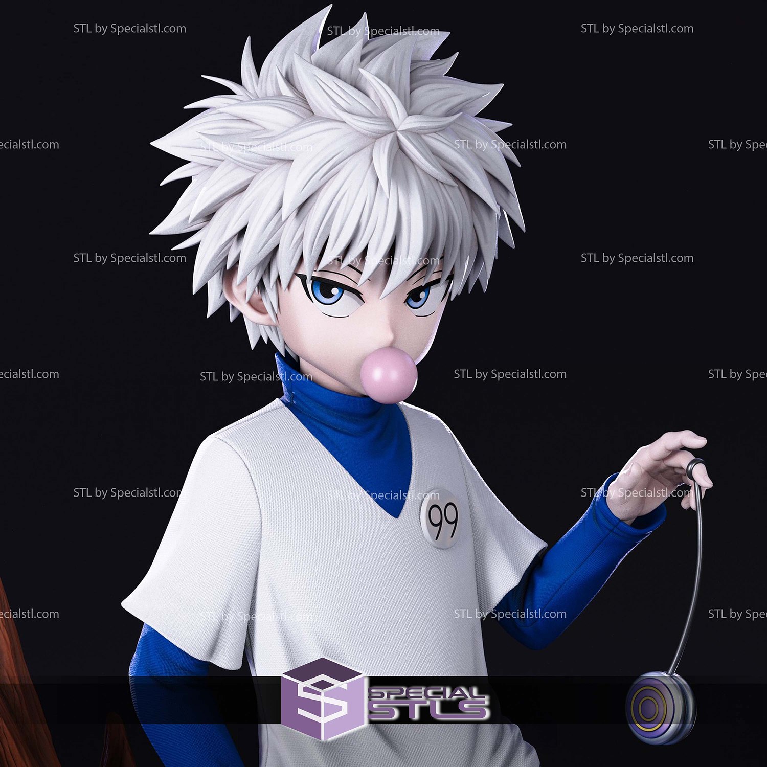 Killua and Yoyo STL Files 3D Model — view 5