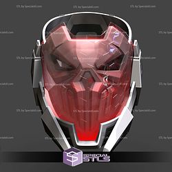Cosplay STL Files Marvel Rivals Punisher 2099 Mask 3D Model