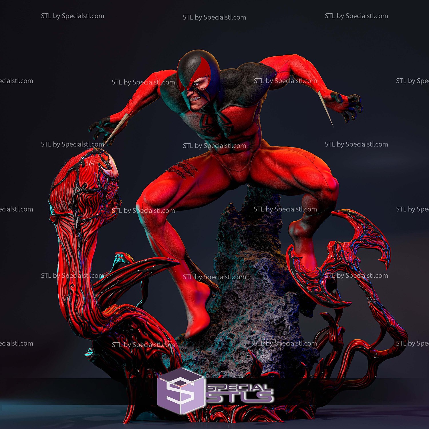 Scarlet Spider Kaine Parker 3D Print Files STL Model — view 2