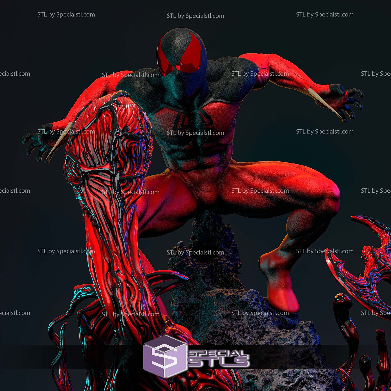 Scarlet Spider Kaine Parker 3D Print Files STL Model — view 4