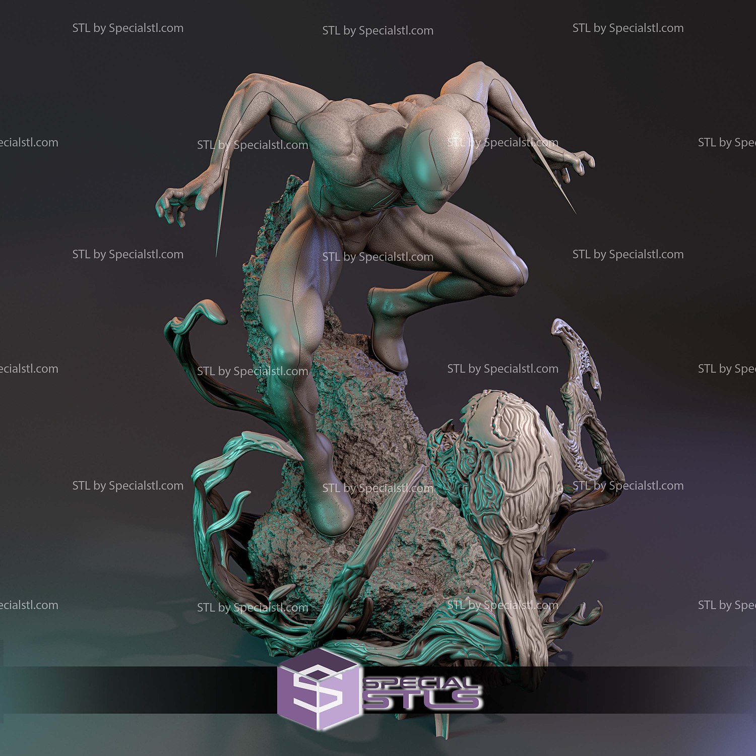 Scarlet Spider Kaine Parker 3D Print Files STL Model — view 5
