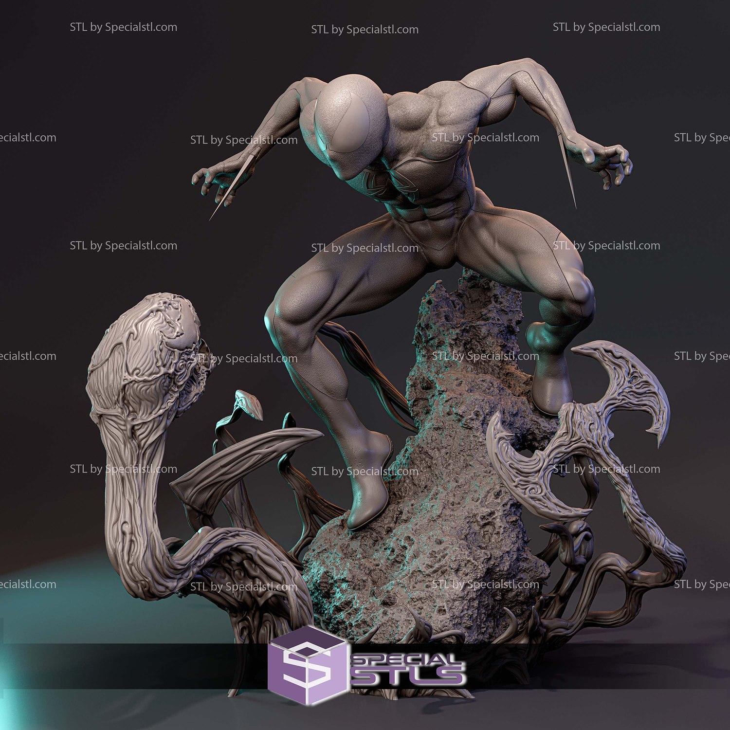 Scarlet Spider Kaine Parker 3D Print Files STL Model — view 6