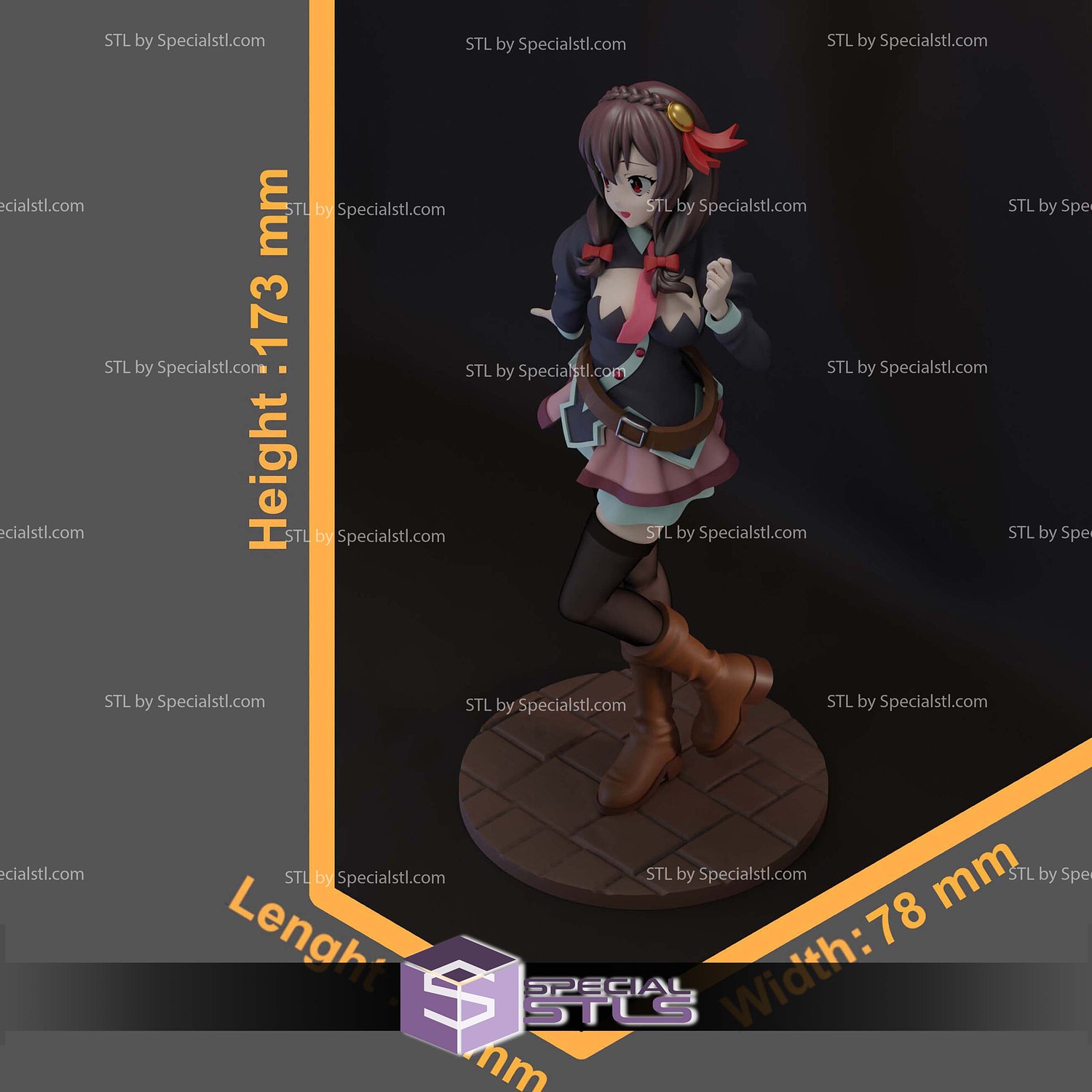 Yunyun Konosuba STL Files 3D Model — view 3