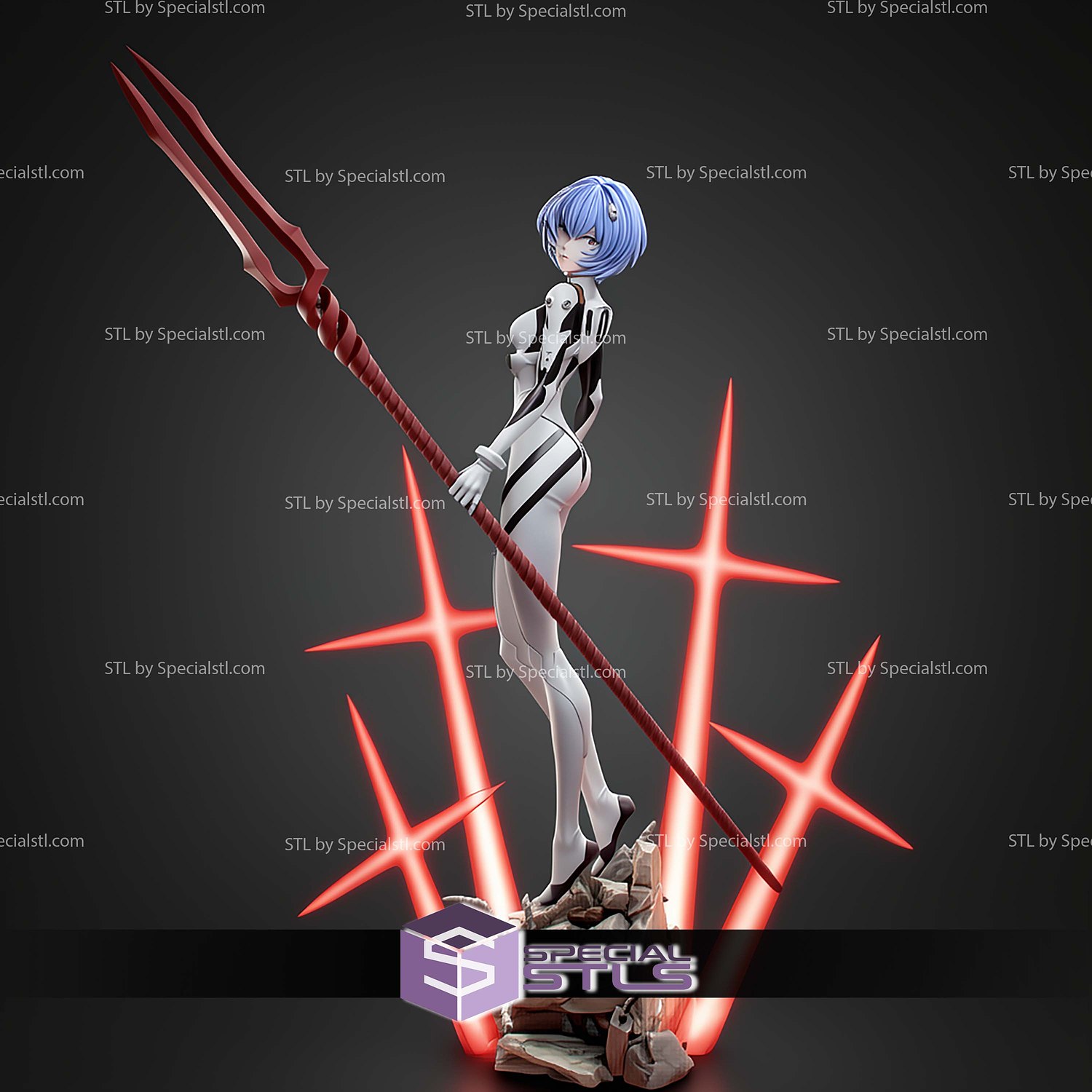 Ayanami Rei 270mm STL Files 3D Model — view 4